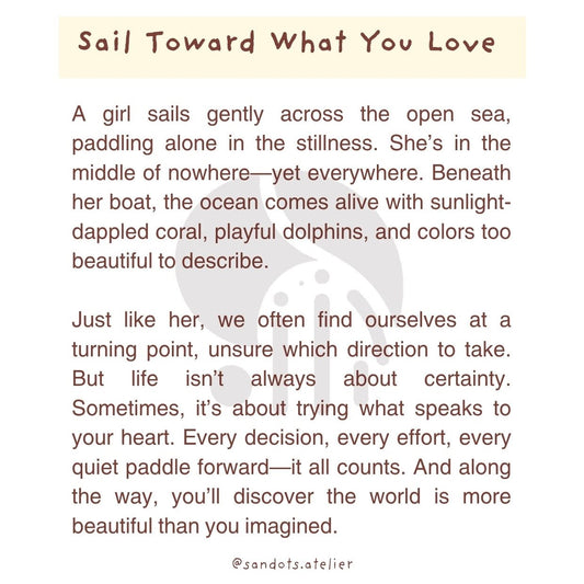 Sail Toward What You Love | Postcard