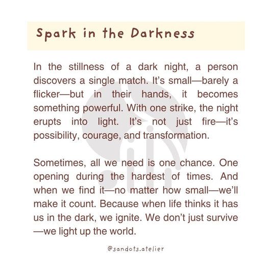 Spark in the Darkness | Postcard