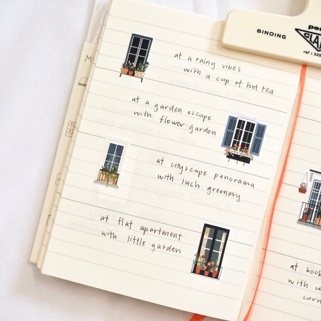 Serene Windows, Stories Beyond Glass | Sticker Sheet