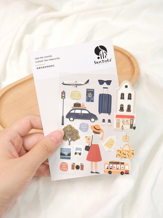 See the World, Collect the Memories | Sticker Sheet