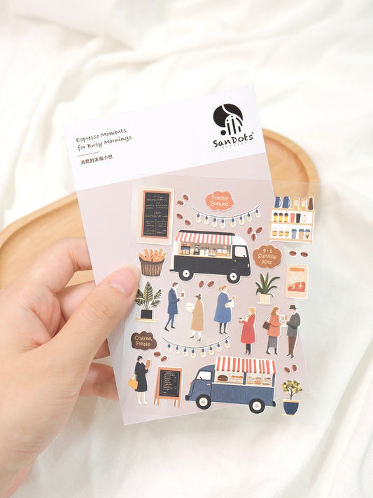 Espresso Moments for Busy Mornings | Sticker Sheet