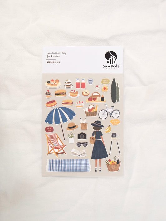 An Outdoor Day for Picnics | Sticker Sheet