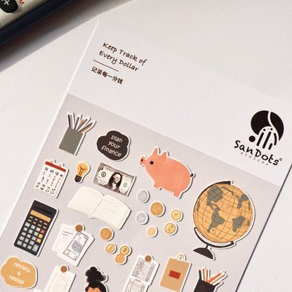 Keep Track of Every Dollar | Sticker Sheet