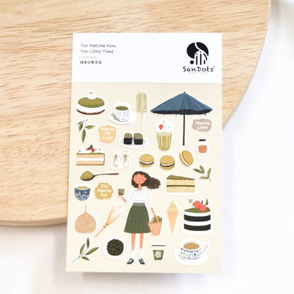 Too Matcha Fun, Too Little Time | Sticker Sheet