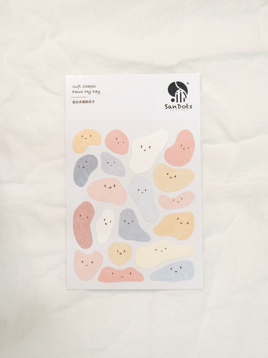 Soft Shapes Paint My Day | Sticker Sheet
