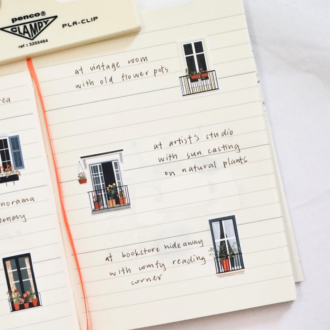 Serene Windows, Stories Beyond Glass | Sticker Sheet