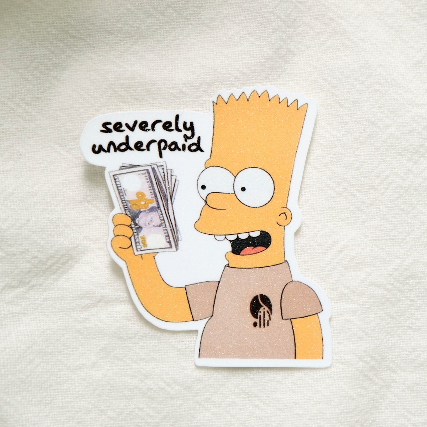 The Simpsons x SanDots Workers (Bart Simpson) | Sticker Flake