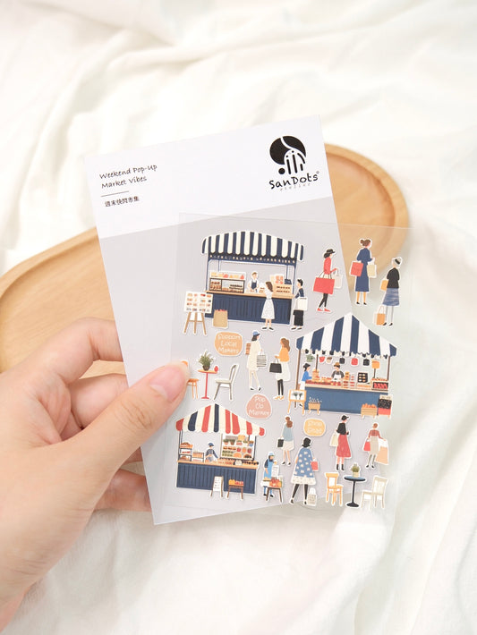 Weekend Pop-Up Market Vibes | Sticker Sheet