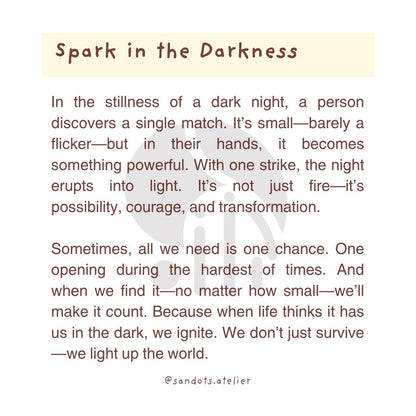 Spark in the Darkness | Pocket Mirror Badge