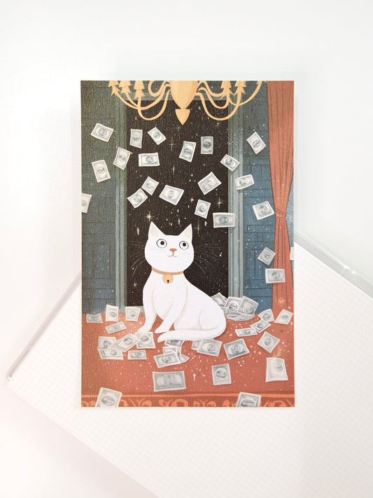 The Prosperity Cat| Postcard
