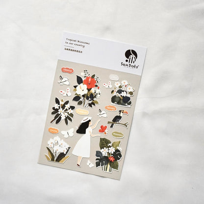 Tropical Blossoms in Our Country | Sticker Sheet