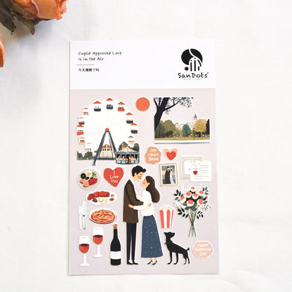 Cupid Approved Love is in the Air | Sticker Sheet