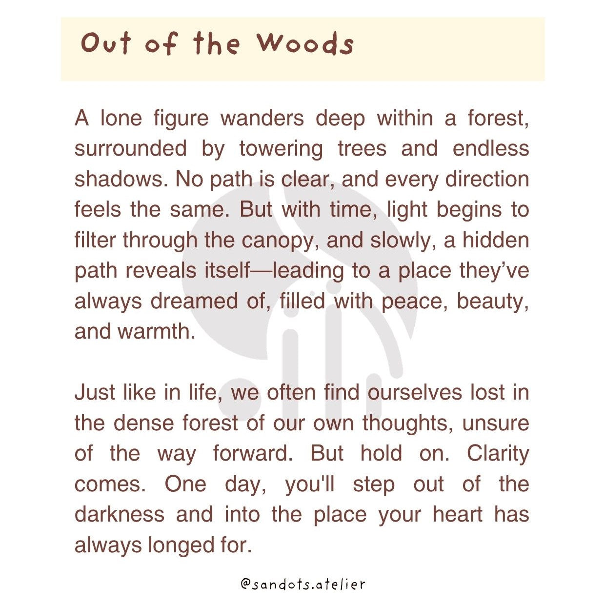 Out of the Woods | Pocket Mirror Badge