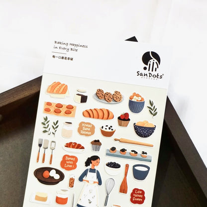 Baking Happiness in Every Bite | Sticker Sheet