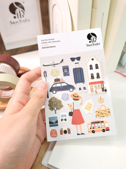 See the World, Collect the Memories | Sticker Sheet
