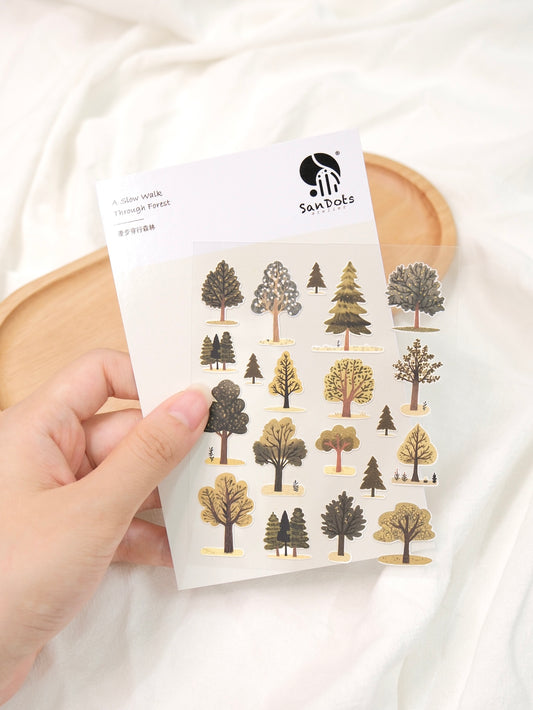 A Slow Walk Through Forest | Sticker Sheet