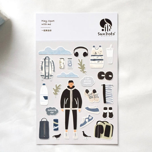 Play Sport with Me | Sticker Sheet
