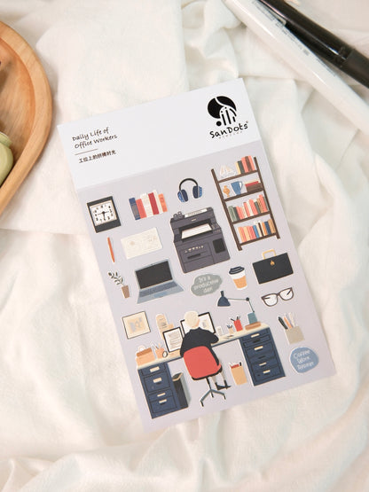 Daily Life of Office Workers | Sticker Sheet