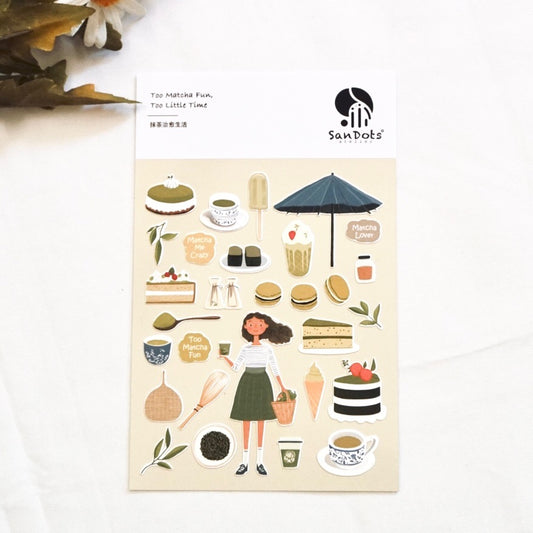 Too Matcha Fun, Too Little Time | Sticker Sheet