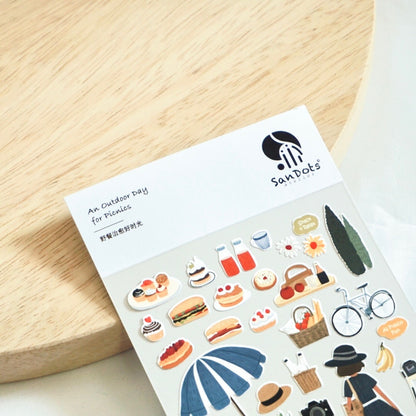 An Outdoor Day for Picnics | Sticker Sheet