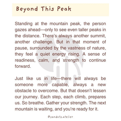 Beyond This Peak | Pocket Mirror Badge