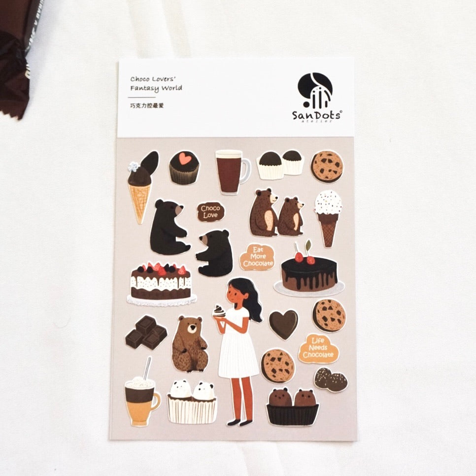 Choco Lovers' Fantasy World | Sticker Sheet