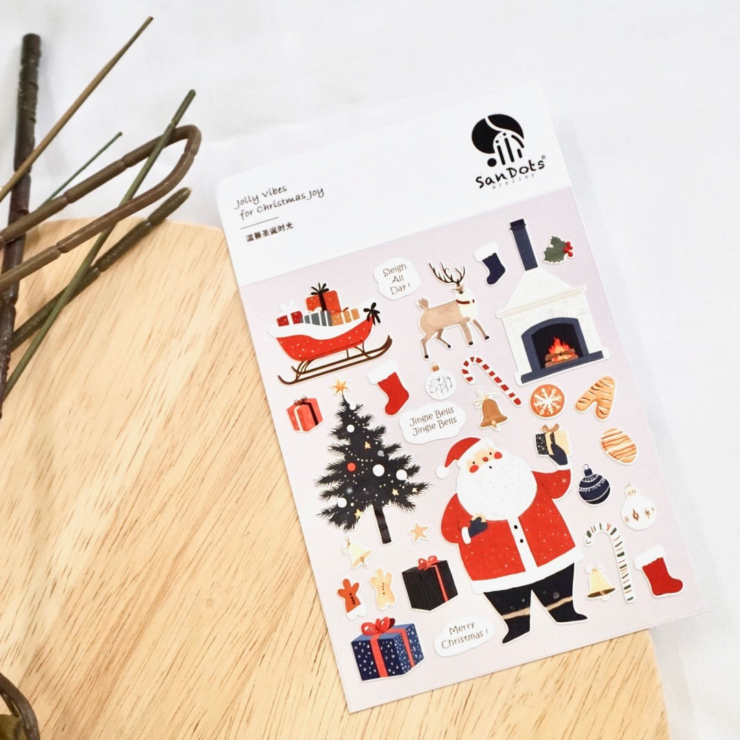 Jolly Vibes for Christmas Joy | Sticker Sheet