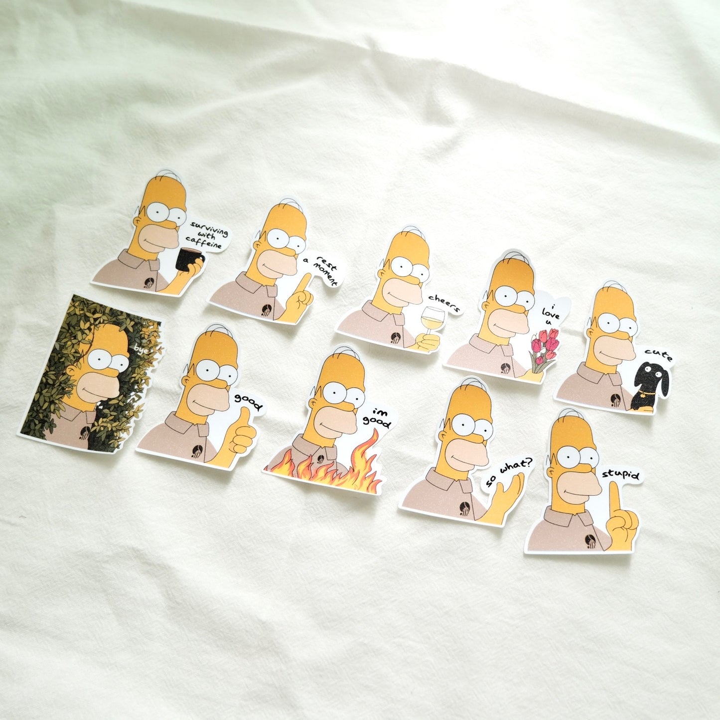 The Simpsons x SanDots Workers (Homer Simpson) | Sticker Flake