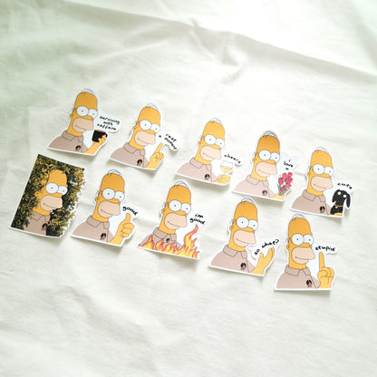 The Simpsons x SanDots Workers (Homer Simpson) | Sticker Flake