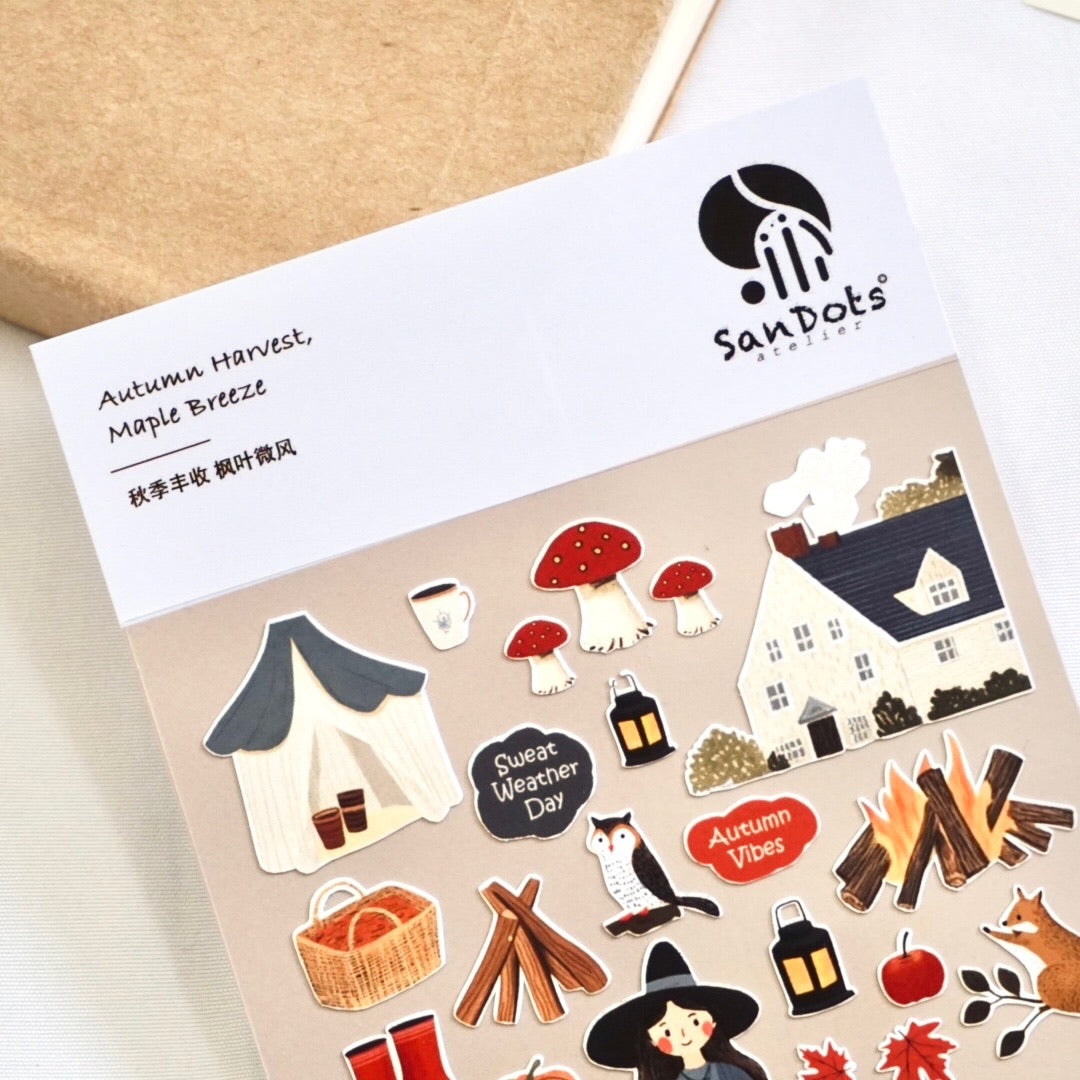 Autumn Harvest, Maple Breeze | Sticker Sheet
