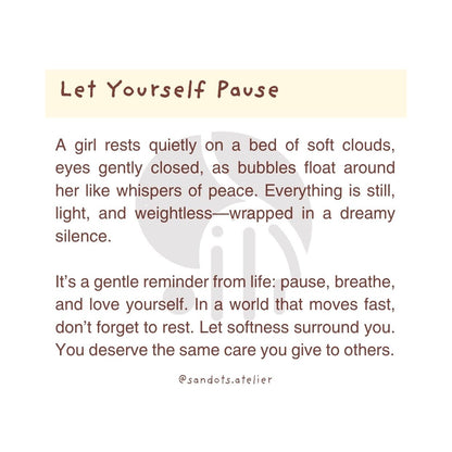 Let Yourself Pause | Pocket Mirror Badge