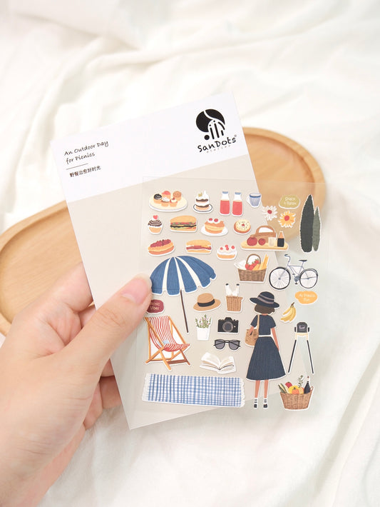 An Outdoor Day for Picnics | Sticker Sheet