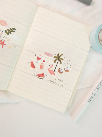 Sweet Escape to Summer Beach | Sticker Sheet