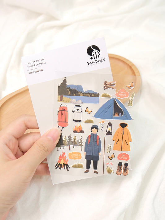 Lost in Nature, Found in Peace | Sticker Sheet