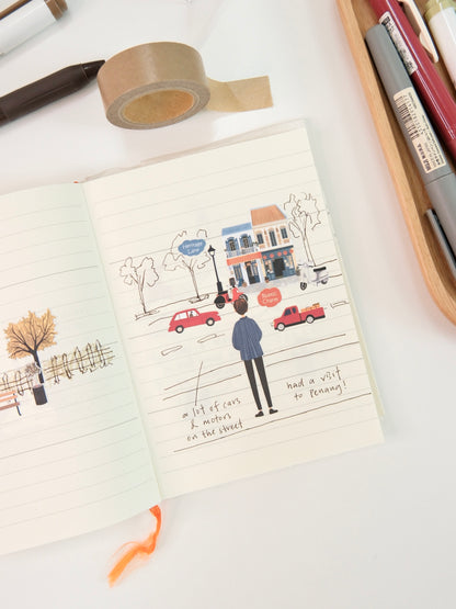 Walking Into the Old Street | Sticker Sheet
