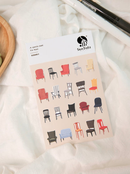 A Gentle Seat For Rest | Sticker Sheet