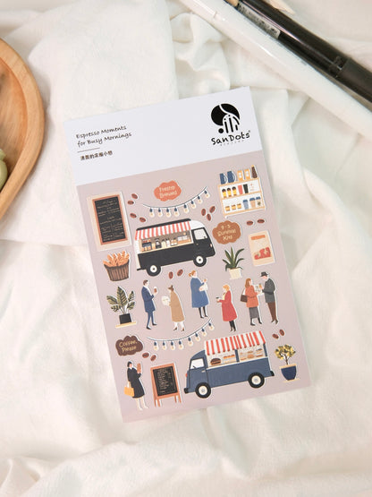 Espresso Moments for Busy Mornings | Sticker Sheet
