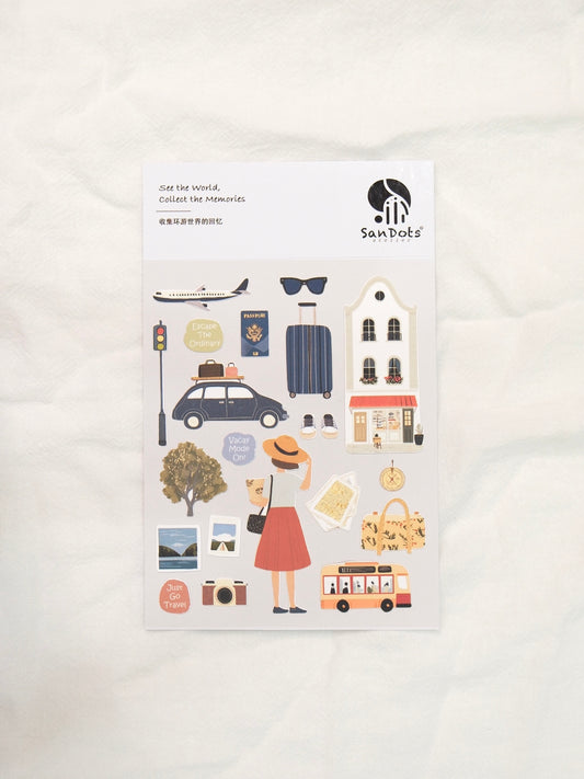See the World, Collect the Memories | Sticker Sheet