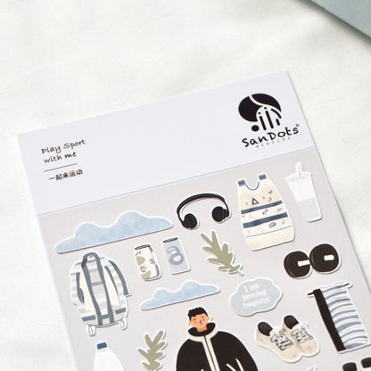 Play Sport with Me | Sticker Sheet