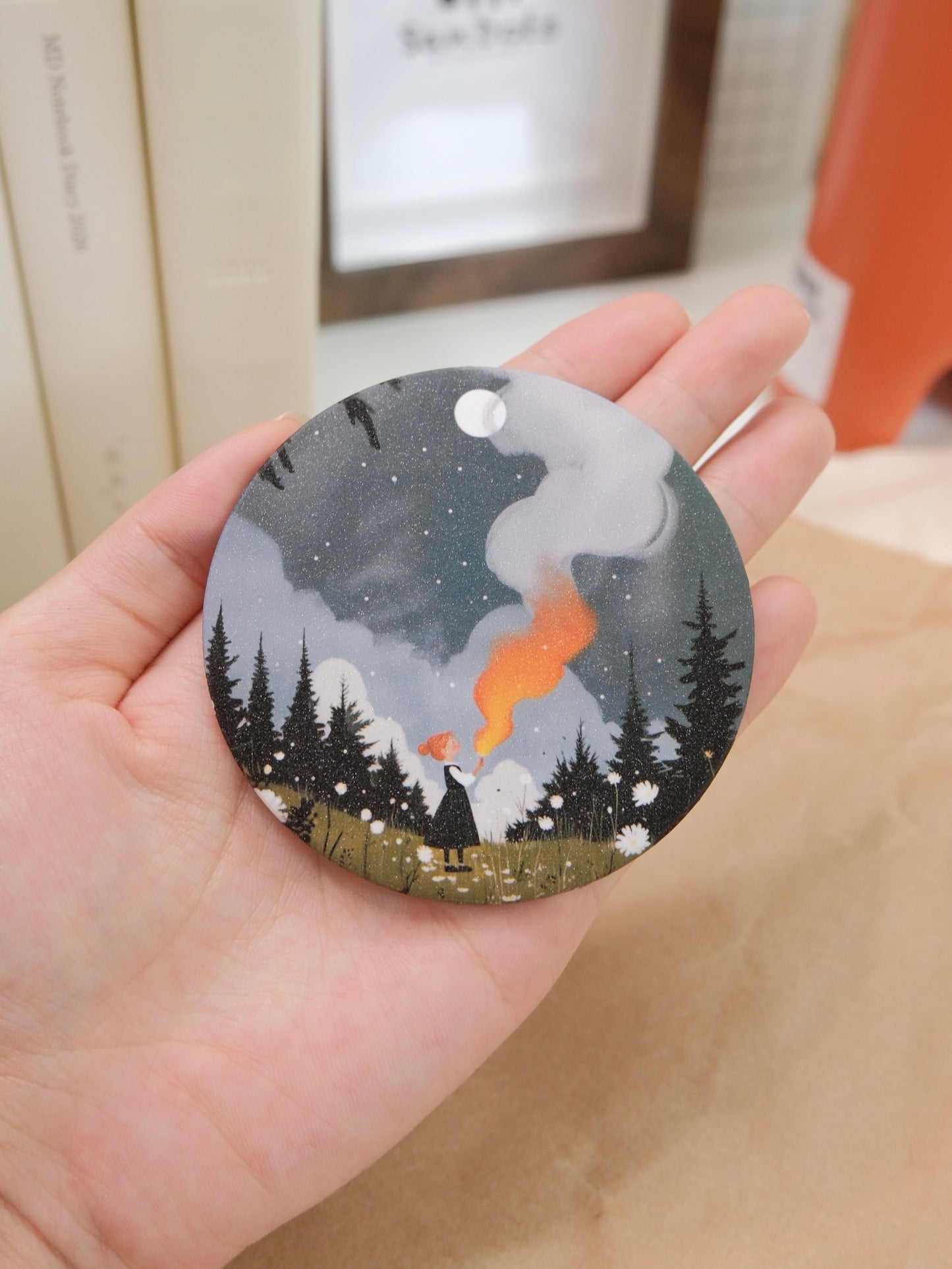 Spark in the Darkness | Pocket Mirror Badge
