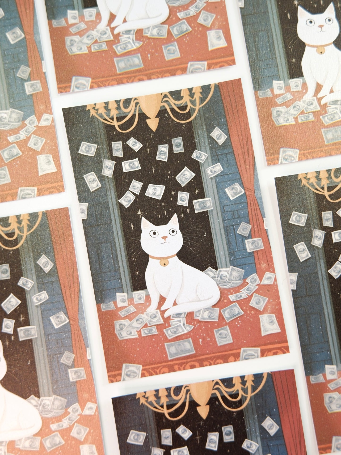 The Prosperity Cat| Postcard