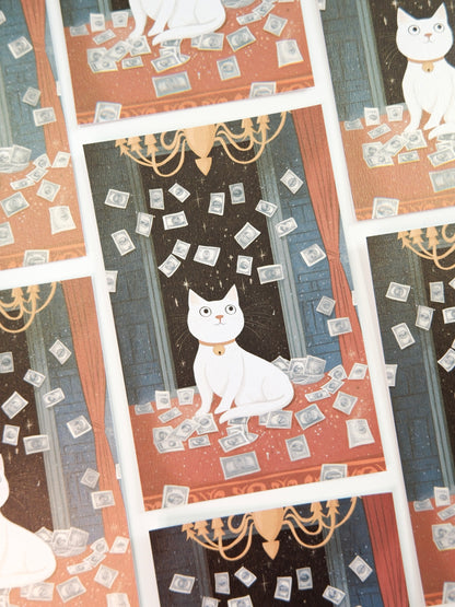 The Prosperity Cat| Postcard