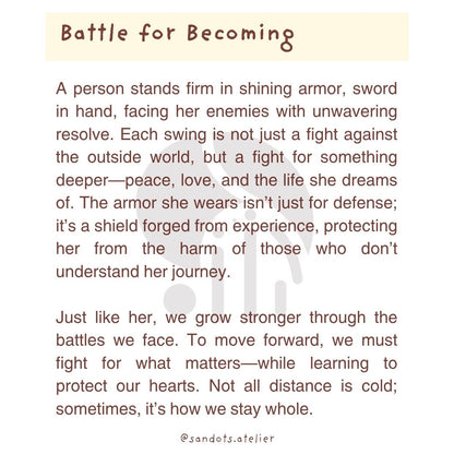 Battle for Becoming | Postcard