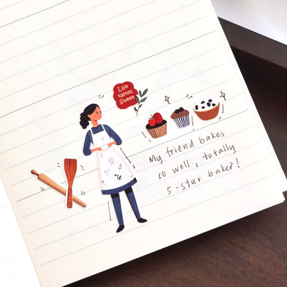 Baking Happiness in Every Bite | Sticker Sheet