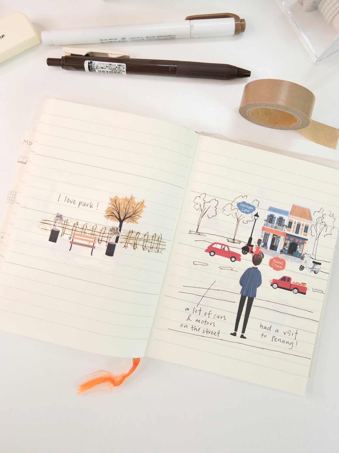 Walking Into the Old Street | Sticker Sheet