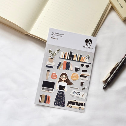 My Campus Life in University | Sticker Sheet