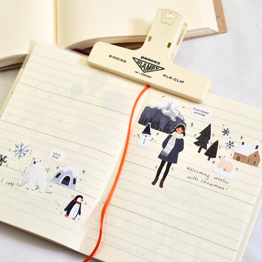 Warm Moments Walking in Snow | Sticker Sheet