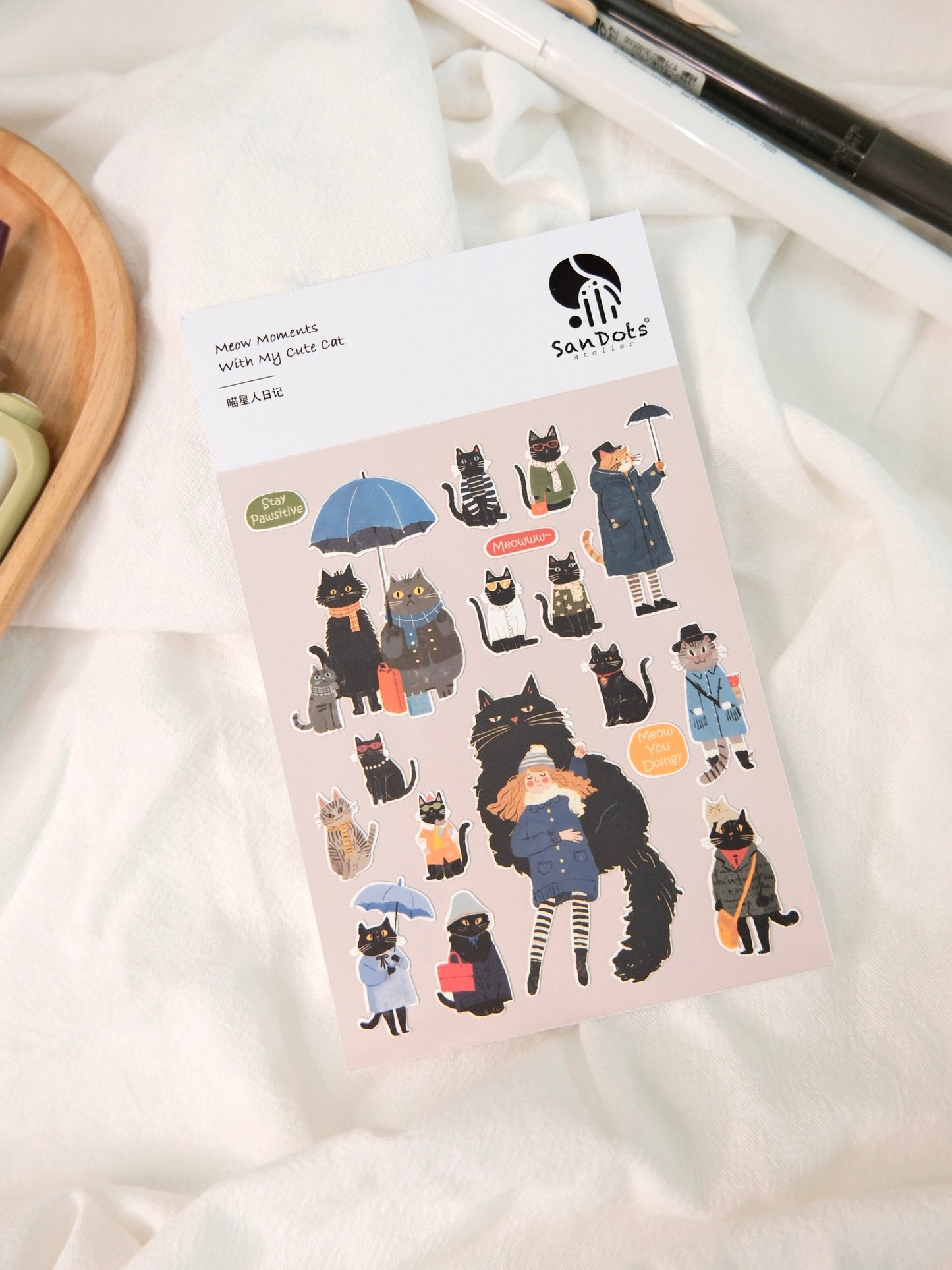 Meow Moments with My Cute Cat | Sticker Sheet
