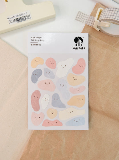 Soft Shapes Paint My Day | Sticker Sheet