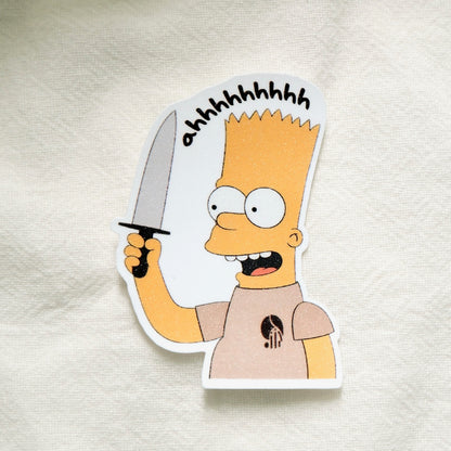 The Simpsons x SanDots Workers (Bart Simpson) | Sticker Flake